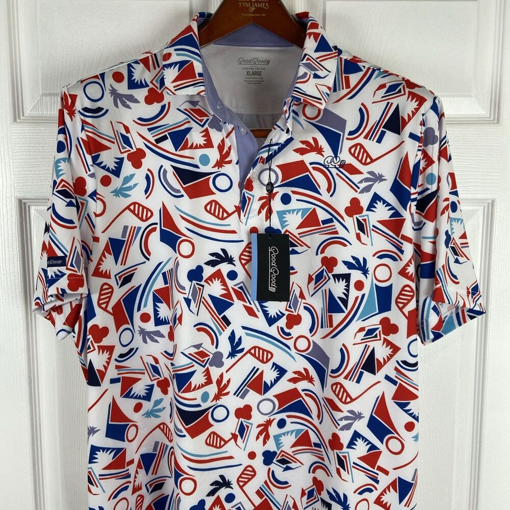 Good Good Golf Mens Proud & True Performance Polo Shirt Casual NEW Mens XL